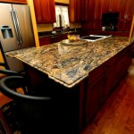 Granite island with custom bump outs and Ogee edge