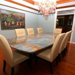 Louise Blue Granite dining table