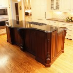 Two contrast granite colors installation