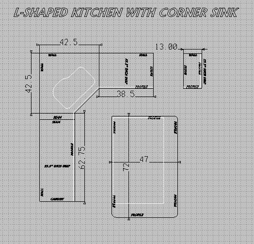 How to measure square footage of kitchen countertops