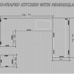 U-shaped kitchen with peninsula plan