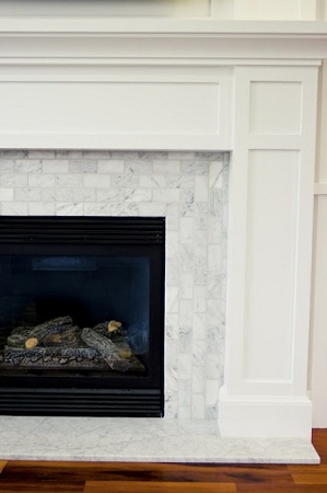 Updating A Boring Brick Fireplace, Granite Fireplace Surrounds