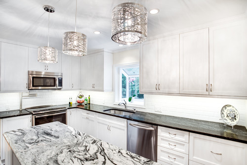 Mixing countertop surfaces Mixing countertop surfaces