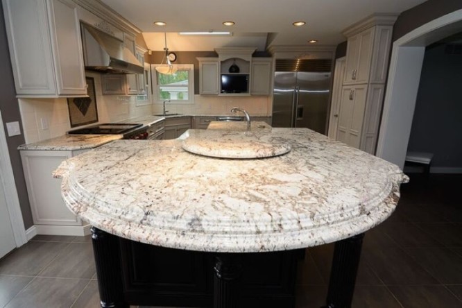 Custom Granite Countertops installed by Arch City Granite & Marble in St. Charles, MO home