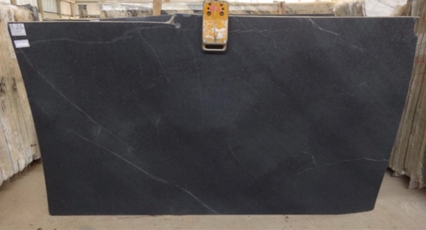 Black Soapstone slab in Arch City Granite inventory