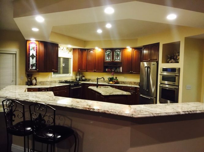 Granite countertops finally arrived in the kitchen in Chesterfield, Missouri installed by Arch City Granite