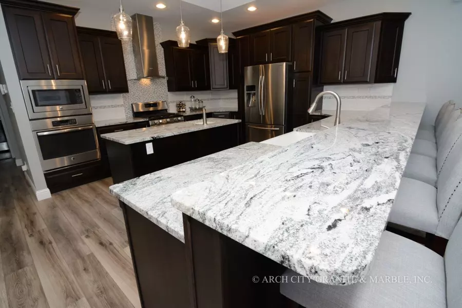 White Granite Kitchen Countertops