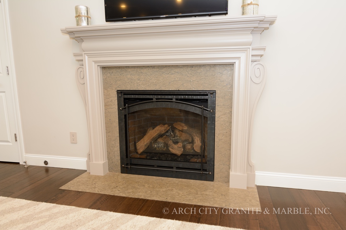 Travertine Fireplace Surround