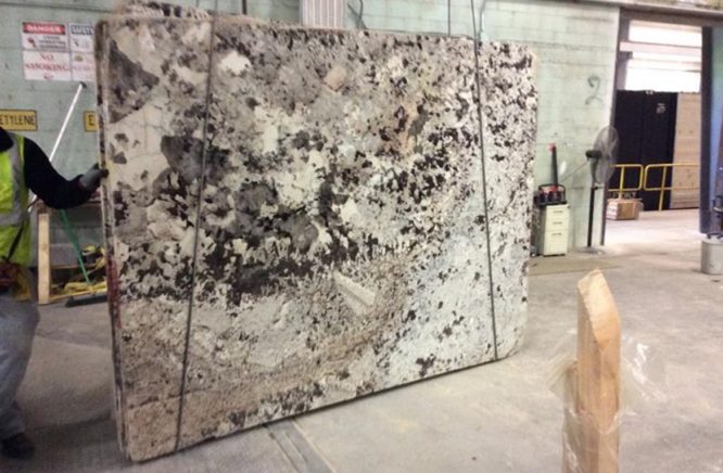 A slab of granite with uneven and darker pattern not liked by many homeowners, is termed as "Commercial Grade Granite"