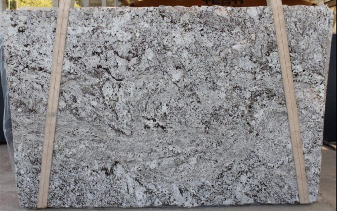 Premium Alaska White slab - With more white background and desirable color pattern