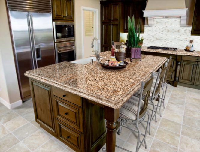 Santa Cecilia Granite Countertops Beautiful Kitchen Design