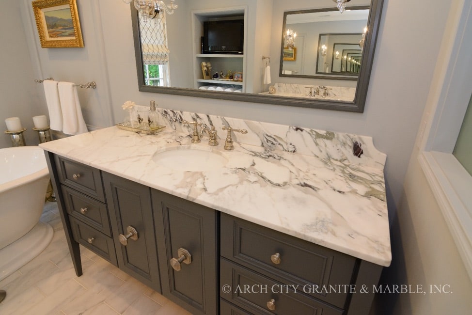 Custom Bathroom Vanity Tops Arch City, Is Marble A Good Choice For Bathroom Vanity Top