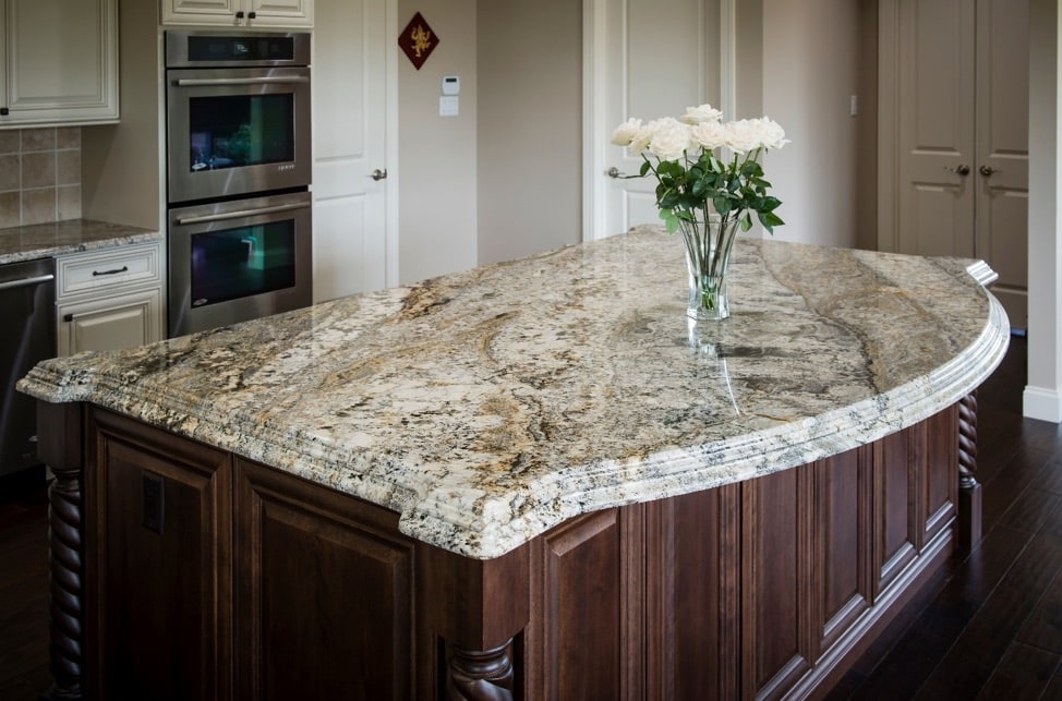 granite kitchen island