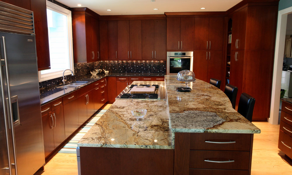 Kitchen Countertops with Oro Persa Granite