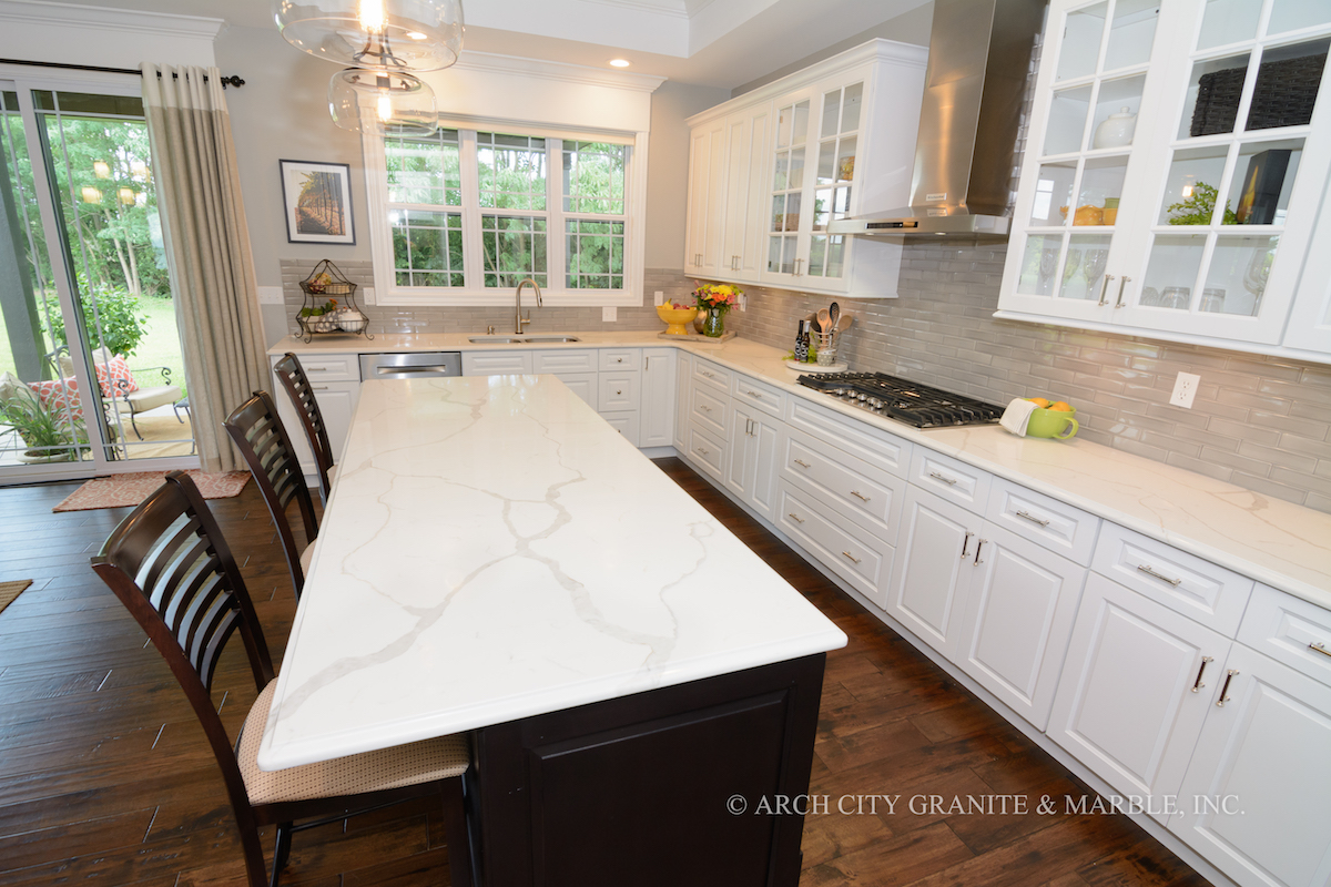 countertops kitchen granite quartz marble trends countertop installed updated mo cabinets louis open